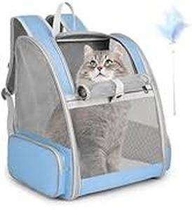 lot 1811 image: Small blue cat carrier backpack