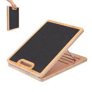 lot 5287 image: Wood Panel Hinged Board with Routed Slots and Carry Handle