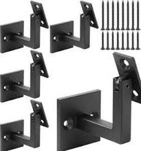 lot 5297 image: Metal Shelf Brackets with Hardware Kit 4-Piece Set