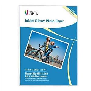 lot 20345 image: Inkkit Premium Inkjet Photo Paper 8.5 x 11 inch 100 Sheet