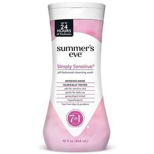 lot 2104 image: Summers Eve Simply Sensitive Feminine Cleansing Wash - 15 fl oz