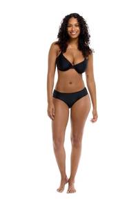 lot 2112 image: Body Glove Standard Smoothies Nuevo Contempo Solid Full-Coverage Bikini Bottoms for Women Black medium  - Retail $51