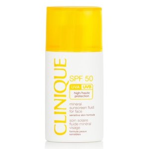 lot 2129 image: Broad Spectrum SPF 50 Mineral Sunscreen Fluid for Face by Clinique for Women - 1 oz Sunscreen&nbsp