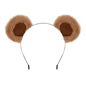 lot 2133 image: SIOTMERA Bear Ears Headband Brown, Cute Care Movable Hairband Adult with Animals Costume, Soft Makeup Head Wear for Washing Face Women Cosplay Party Halloween - Retail $8