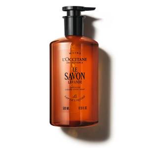 lot 2138 image: LOCCITANE Shea Hands & Body Lavender Liquid Soap 16.90 fl oz - Retail $40