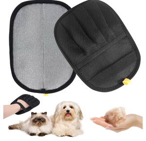 lot 2175 image: 2-Pack Pet Hair Remover Gloves - Reusable Grooming Gloves for Dogs & Cats, Static Electricity Fur Removal Mitts for Furniture, Car, Clothing - Quick Dry Cleaning - Retail $6