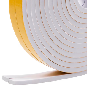 lot 2186 image: 33Feet Weather Stripping Seal (12 x 14) for Door Window, High Density Foam Tape, Soundproofing, Insulation Strip, Door Sealers for Door Frame- White - Retail $0