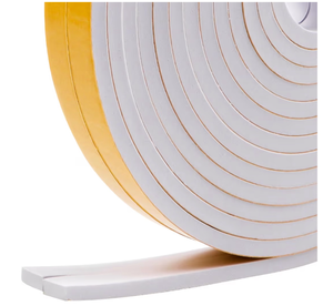 lot 2200 image: 33Feet Weather Stripping Seal (12 x 14) for Door Window, High Density Foam Tape, Soundproofing, Insulation Strip, Door Sealers for Door Frame- White - Retail $10