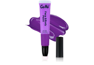 lot 2223 image: Go Ho Purple Face Paint Stick,Water Based Cream Purple Body Paint Washable,Highly Pigmented,Smooth and Safe for Skin,Halloween Costumes Cosplay SFX Ursula Witch Makeup - Retail $6
