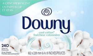 lot 2246 image: Downy Fabric Softener Dryer Sheets, April Fresh, 240 Count - Retail $10
