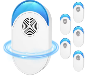 lot 2248 image: 2025 Ultrasonic Repeller 6 Packs, Indoor Ultrasonic Repellent Insect Defense for Bugs for Roach, Bugs,Pest,Rodent, Mouse, Ant, Mosquito, Mice, Spider, Electronic Plug in Pest Control - Retail $24