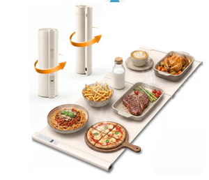 lot 2265 image: Food Warming Mat Extra Large-MIXVOVA 42X16 Extendable Electric Food Warmer with 7 Temperature & 6 Timer Settings,Child Lock,2-Piece Silicone Warming Trays for Buffets,Parties and Home - Retail $90
