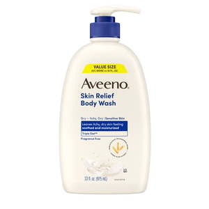 lot 2268 image: Aveeno Skin Relief Body Wash  Fragrance-Free  Value Size 33 Fl oz