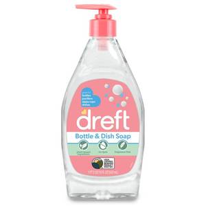 lot 2281 image: Dreft Bottle &amp Dish Soap Cleaner - 18 fl oz - Retail $17