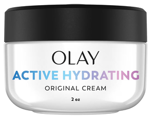 lot 2292 image: Olay Active Hydrating Cream Face Moisturizer, 1.9 fl oz - Retail $8