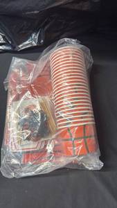 lot 2297 image: Basketball Birthday Party Decorations - Basketball Party Decorations, Serves 24