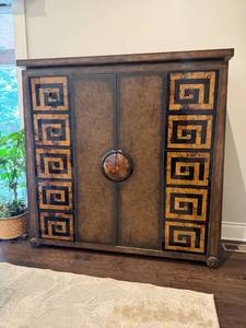 lot 904 image: Century Furniture Chin Hua armoire designed by Raymond Sobota 65 x 64 x 21 in