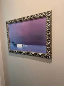 lot 940 image: Framed wall decor 24 x 34 in