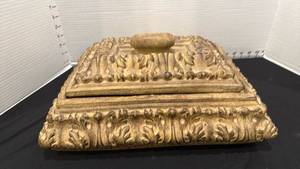 lot 1010 image: 2 pc pottery box 7x16x12 heavy