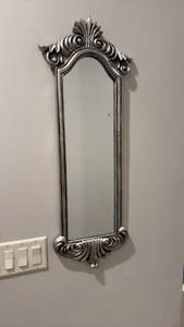 lot 1064 image: Framed mirror 34x12