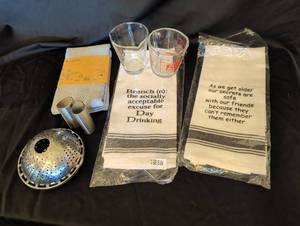 lot 1111 image: Kitchen Essentials Bundle with Novelty Dish Towels