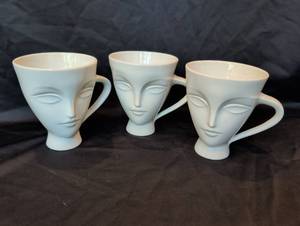 lot 1203 image: Jonathan Adler Muse mugs qty 3