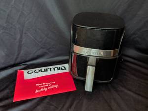 lot 1234 image: Gourmia Digital Air Fryer with Basket and Guide Booklet