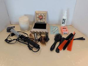 lot 1500 image: Hair Care & Styling Lot with Accessories and Decorative Boxes