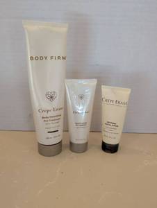 lot 1505 image: Crepe Erase TruFirm Complex Skincare Set - Body Smoothing Pre-Treatment & Refining Facial Scrub