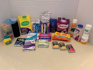 lot 1526 image: OTC Medicine & Health Supplement Bundle