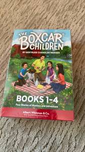 lot 1635 image: The Boxcar Children Books 1-4 Boxed Set by Gertrude Chandler Warner