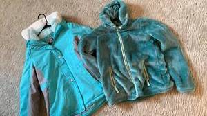 lot 1661 image: Zero Posur jacket and Lands end velour  1416 XL