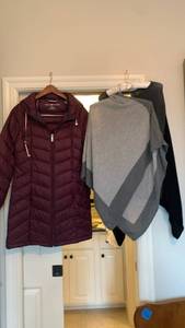 lot 1698 image: Tommy Hilfiger coat - small and 2 ponchos