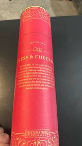 lot 1981 image: Restoration Hardware Travel Chess & Checkers Set
