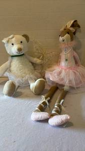 lot 3106 image: Dolls and a Decorative Butterfly