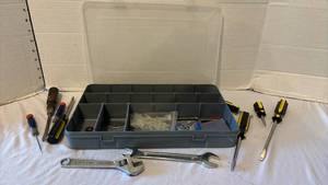 lot 3114 image: Mixed Hand Tool Set with Organizer Box