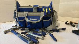 lot 3116 image: Kobalt Tool Bag with Assorted Hand Tools