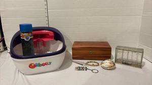 lot 3215 image: Mixed Lot Lane Cedar Box, Orbeez Spa Set, KSB Coin Sorter & Accessories