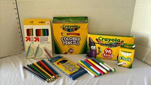 lot 3228 image: Colored Pencils, Crayons, Markers & Chalk