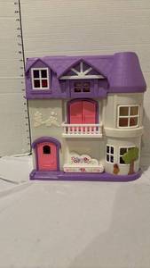 lot 3239 image: You & Me Fold-Out Dollhouse with Furniture and Pet Figures