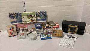 lot 3244 image: Playing Cards Collection with Automatic Card Shuffler and Accessories