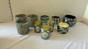 lot 3312 image: Mixed Decorative Candle Holders