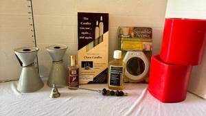 lot 3319 image: Candle Accessory Collection with Holders, Warmer, Snuffer and More