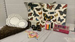 lot 3326 image: Party & Entertaining Bundle with Butterfly Theme Decor