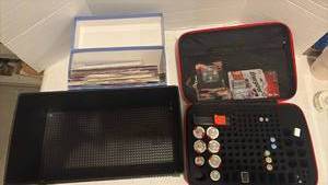 lot 3417 image: Battery Organizer Case with Storage Boxes Lot