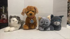 lot 3507 image: Build-A-Bear Promise Pet & Cat Plush Stuffed Animal Lot of 4