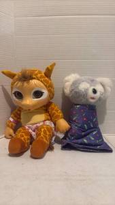 lot 3526 image: Baby Alive Sweet Tears Giraffe Doll & Koala Plush Stuffed Animal toys