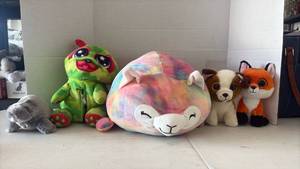 lot 3530 image: Stuffed Animal Plush Toy Lot - Squishmallow, Ty Beanie Boos, and More
