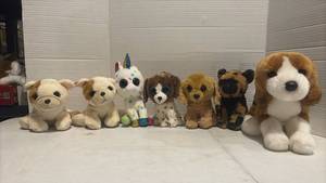 lot 3545 image: Lot of 7 Stuffed Animal Plush Dogs and more