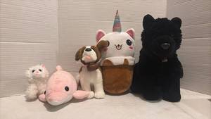 lot 3554 image: Stuffed Animal Plush Toy Lot of 5